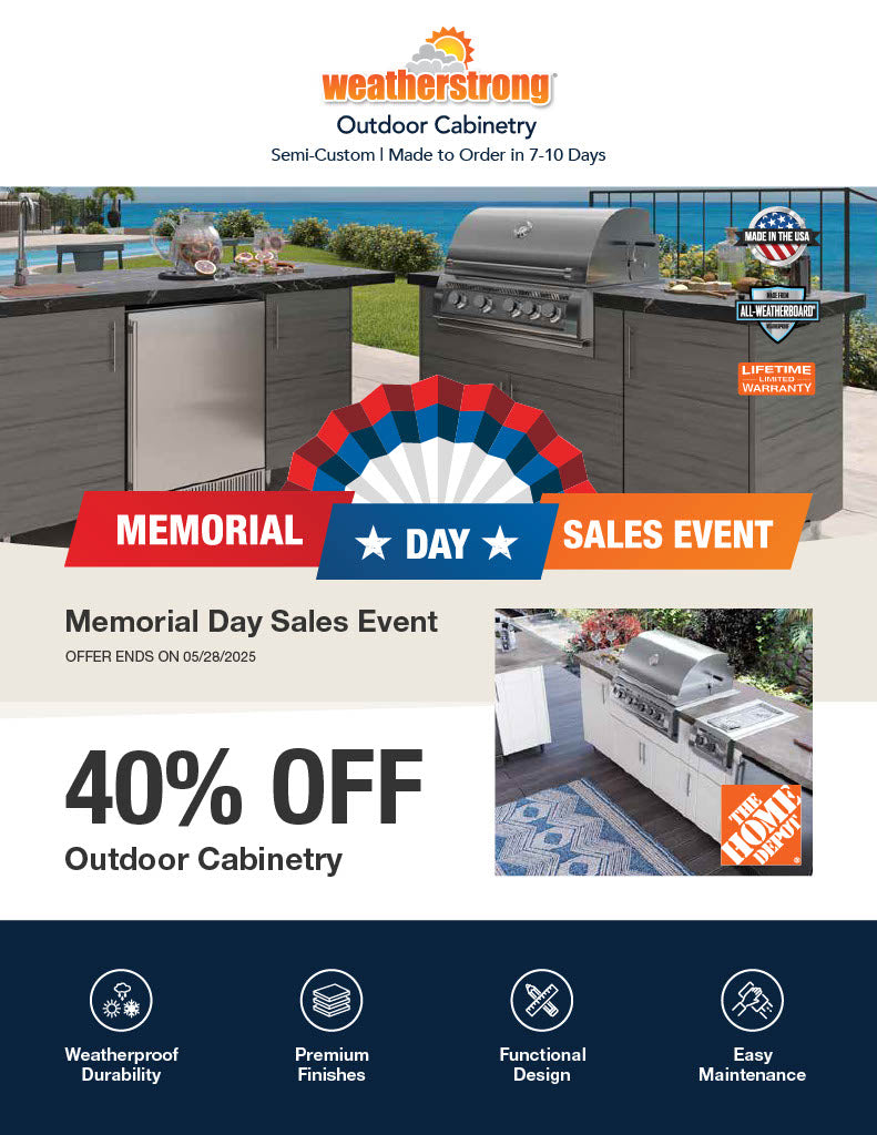 Memorial Day Sales Event: 40% Off WeatherStrong