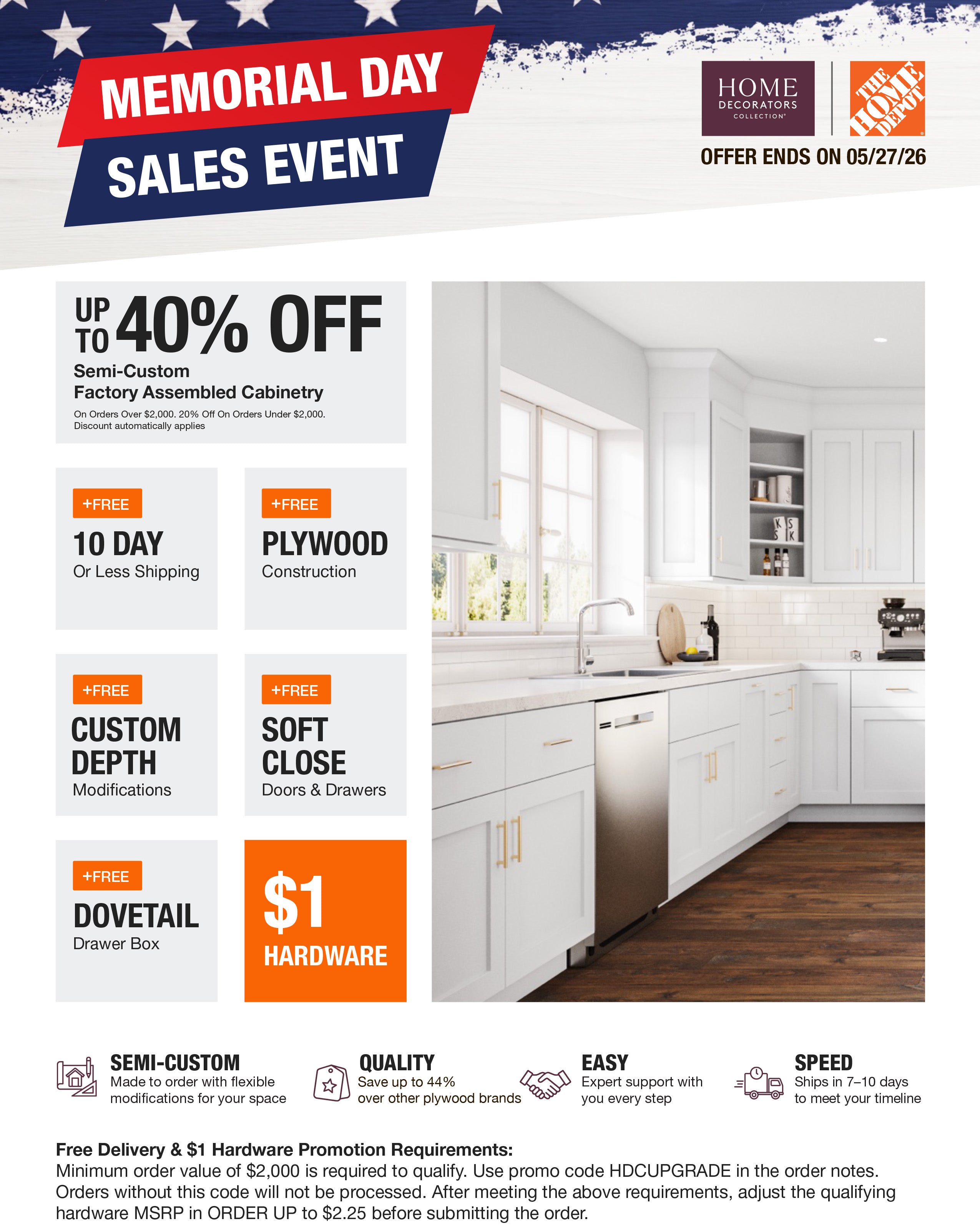 Memorial Day Sales Event: Up to 40% Off!