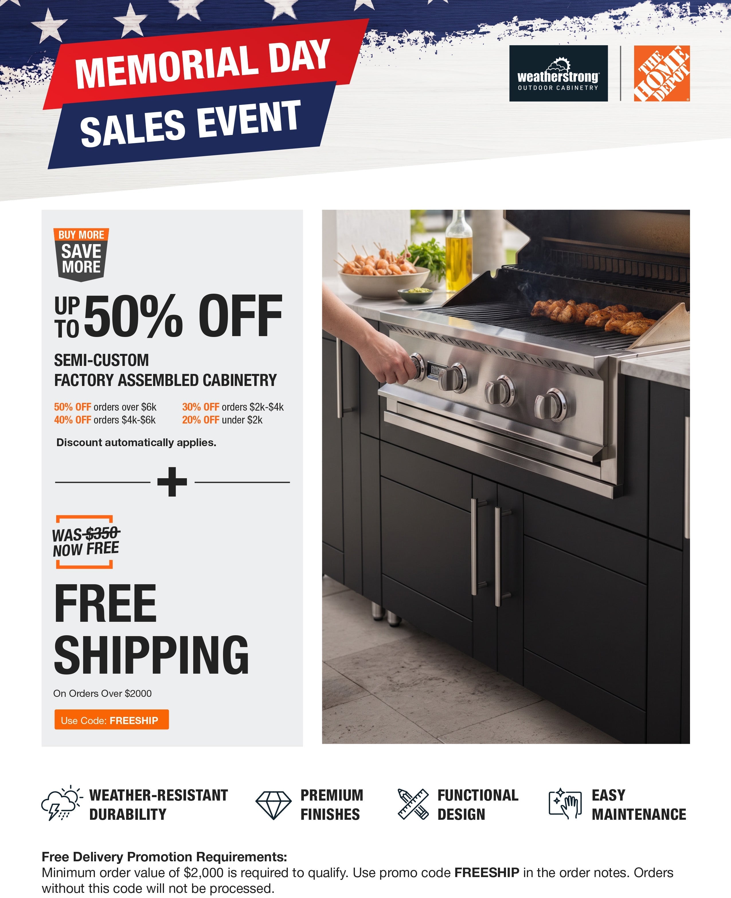 Memorial Day Sales Event: Up to 50% OFF + Free Delivery!