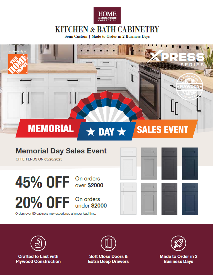 Memorial Day Sales Event: 45% OFF 2-Day Express