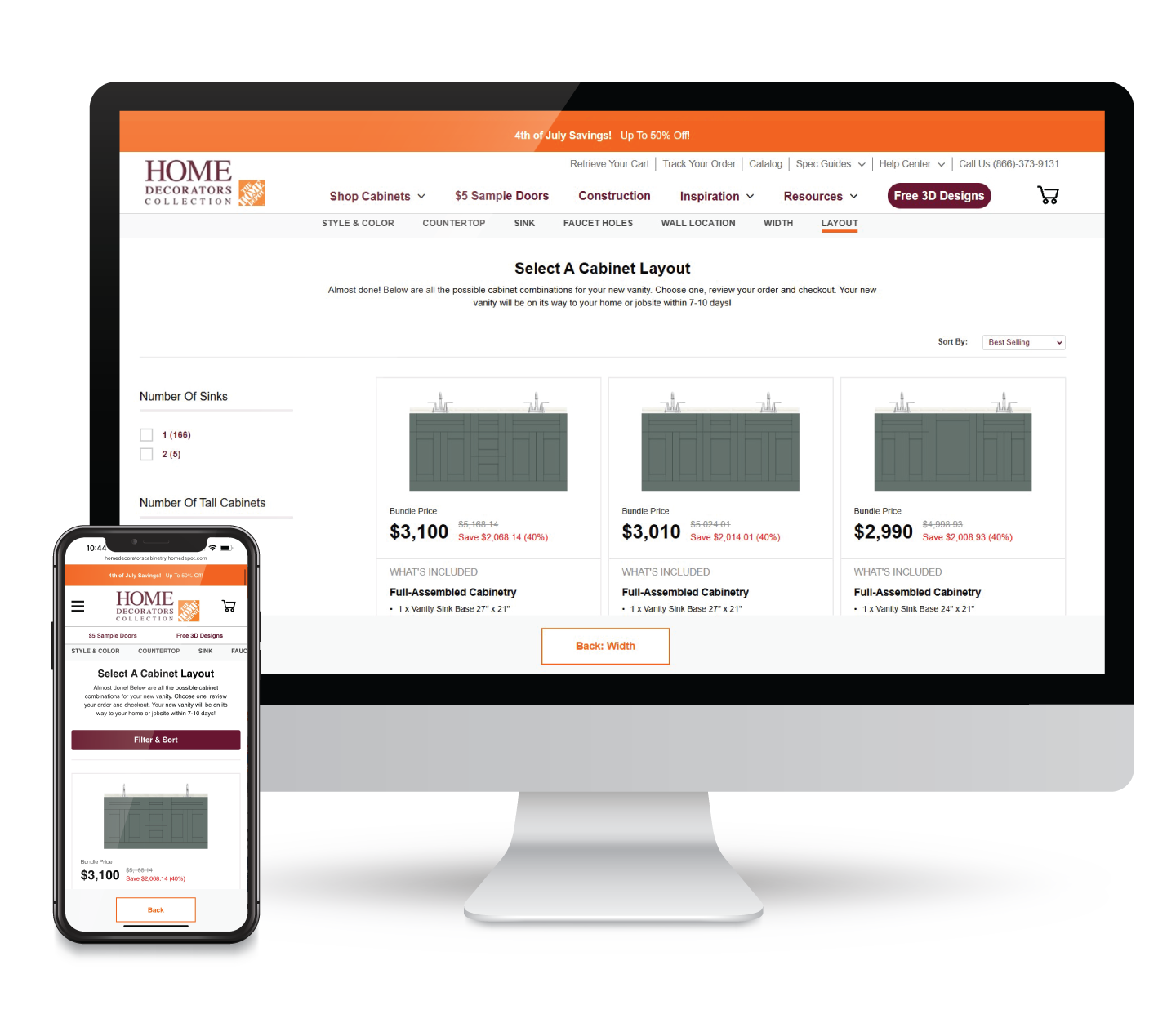 Designer's Edge: Vanity Configurator
